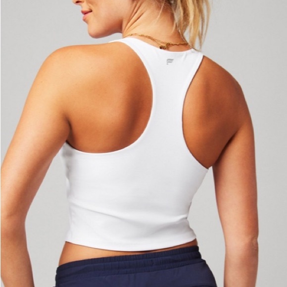 NWT Fabletics Anywhere Cropped Built-In Bra Tank M D71 - Picture 3 of 6